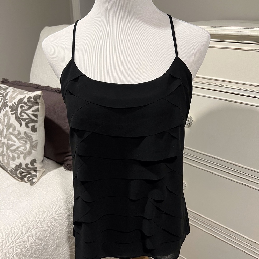 Hazel Black Layered Spaghetti Strap Top